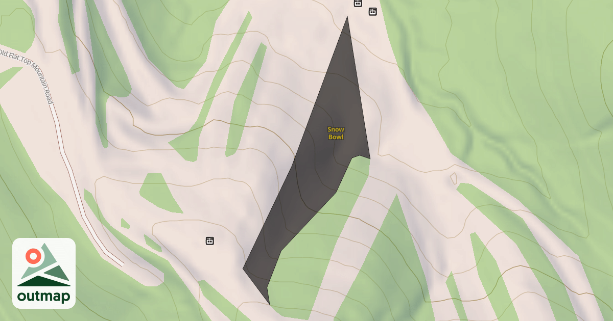 Map of Snow Bowl