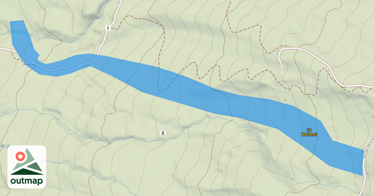 Map of Le Mollaret