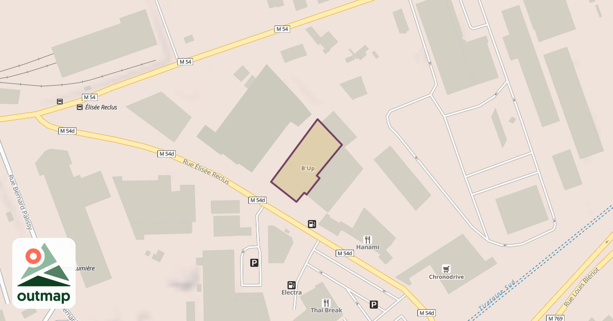 Map of B'Up