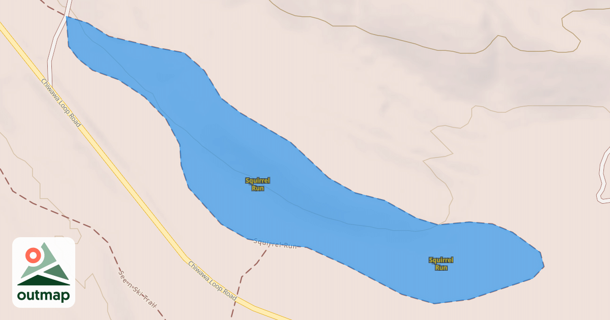 Map of Squirrel Run