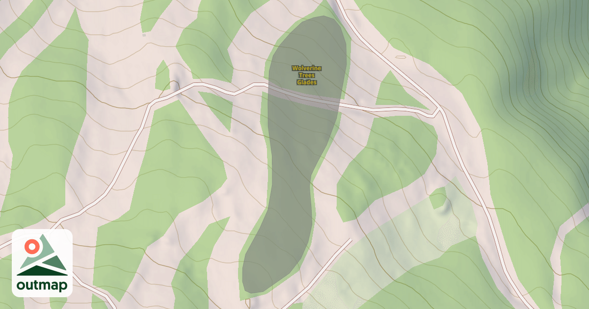 Map of Wolverine Trees Glades