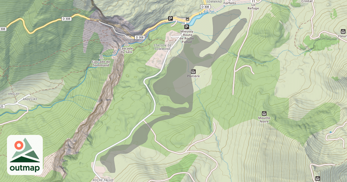 Map of Les Vallons