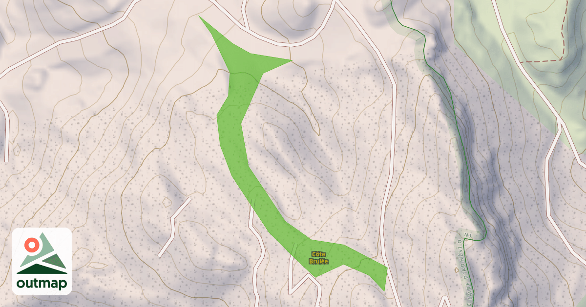 Map of Côte Brulée