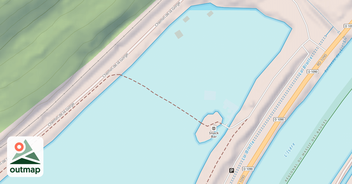 Map of Téléski nautique