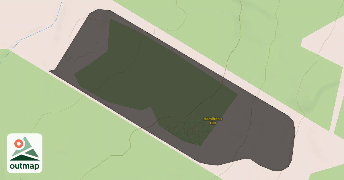 Map of Hamilton's Hill