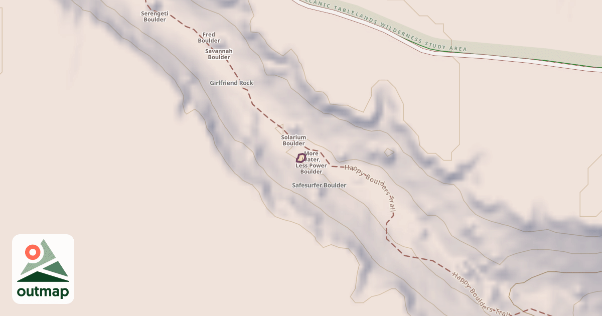 Map of Window Boulder