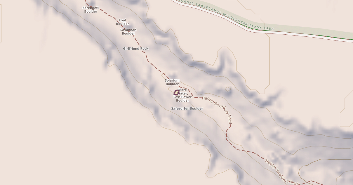 Map preview of Window Boulder