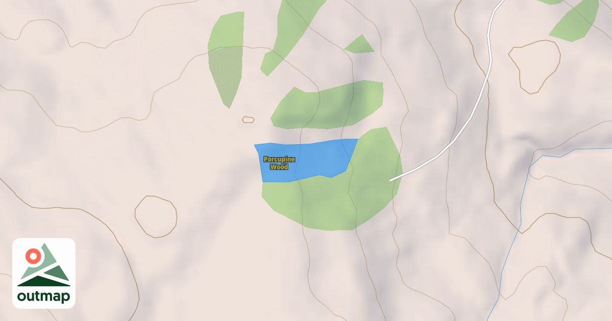 Map of Porcupine Wood