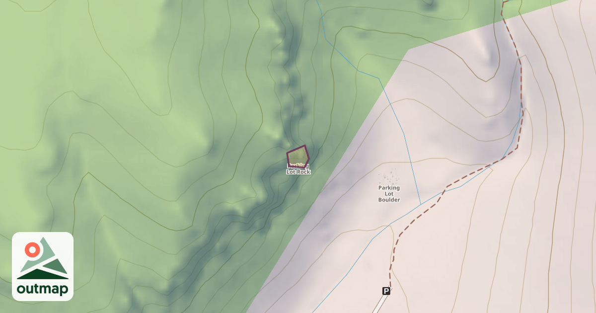 Map of Parking Lot Rock