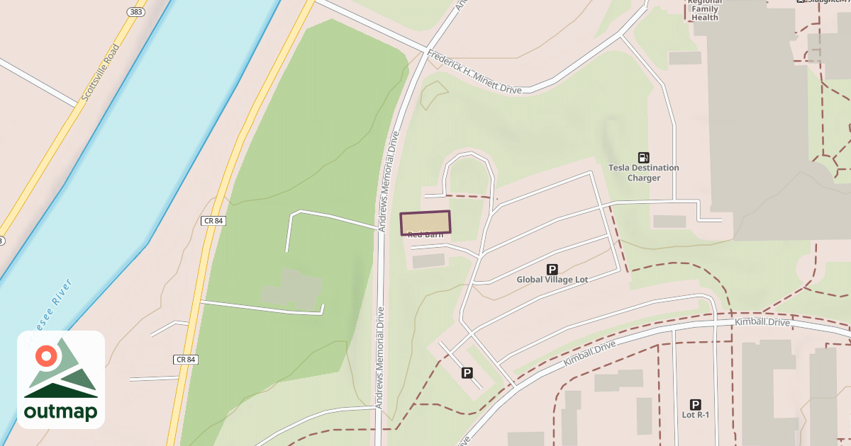 Map of Red Barn