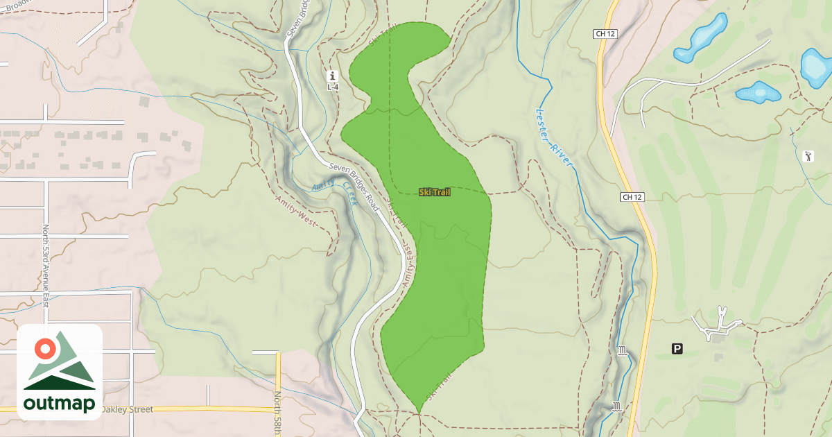 Map of Ski Trail