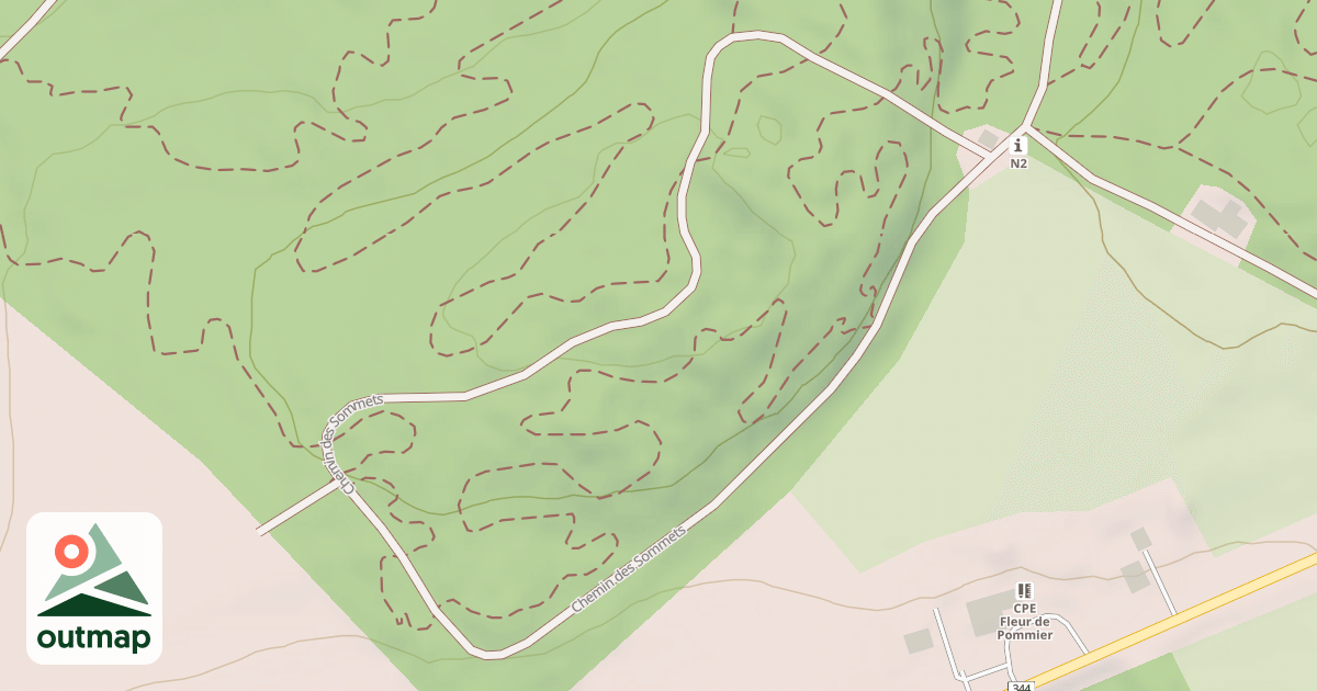 Map of Chemin des Sommets