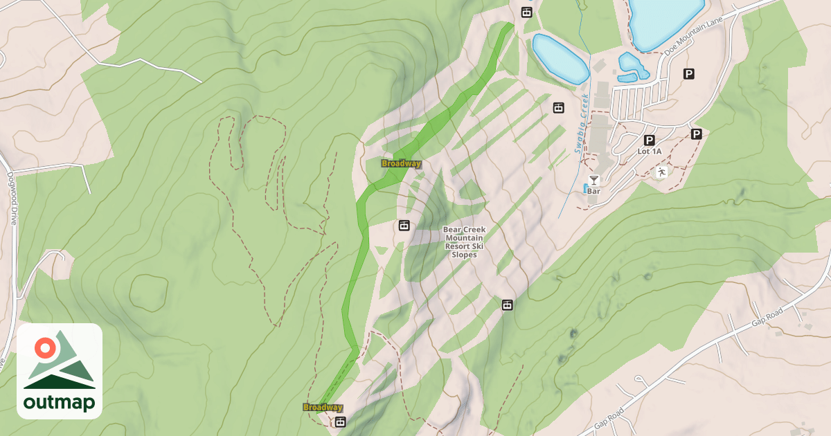 Map of Broadway