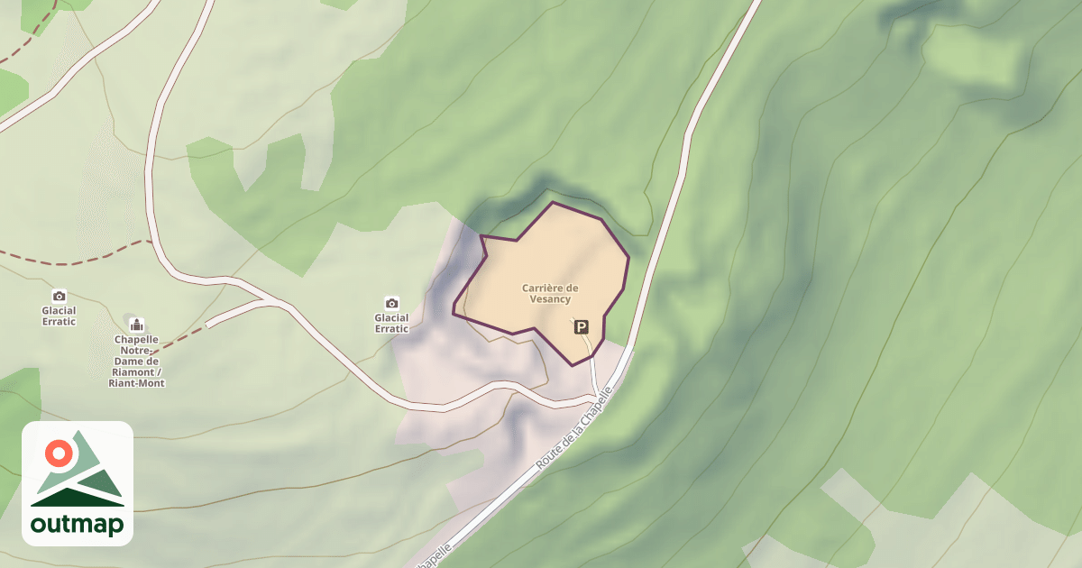 Map of Carrière de Vesancy