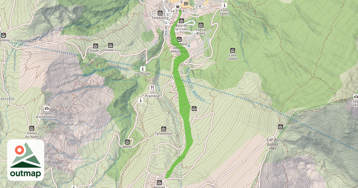Map of Les Lanches