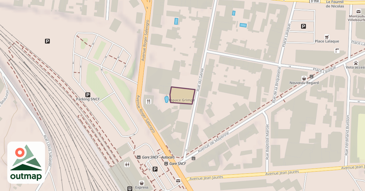 Map of Espace Grimpe