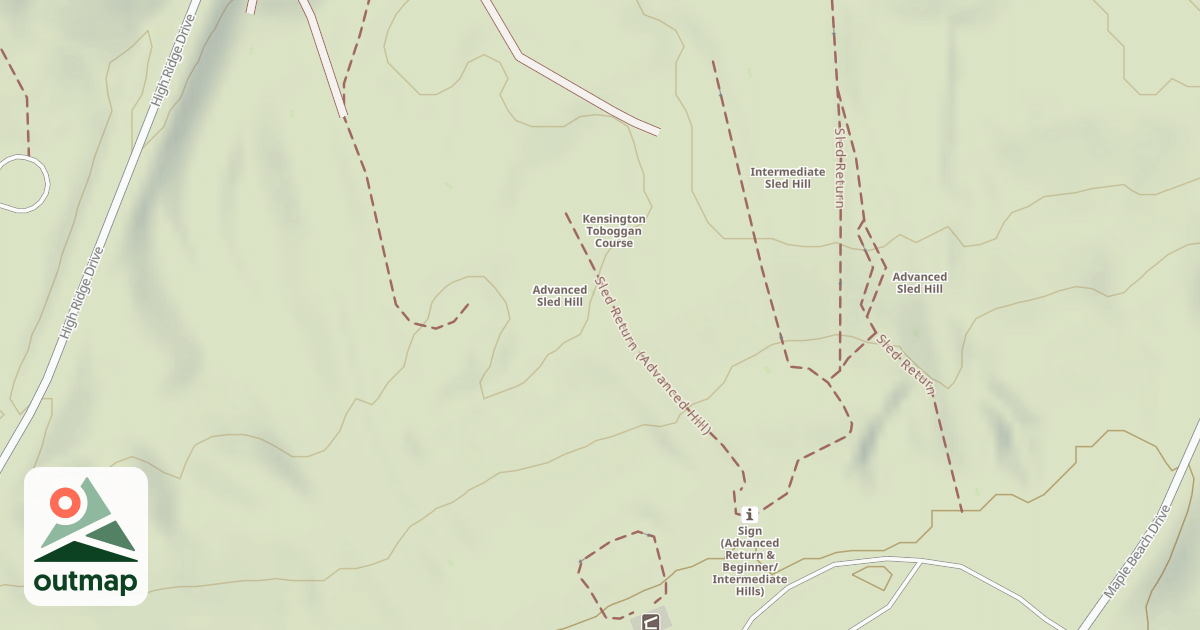Map of Advanced Sled Hill