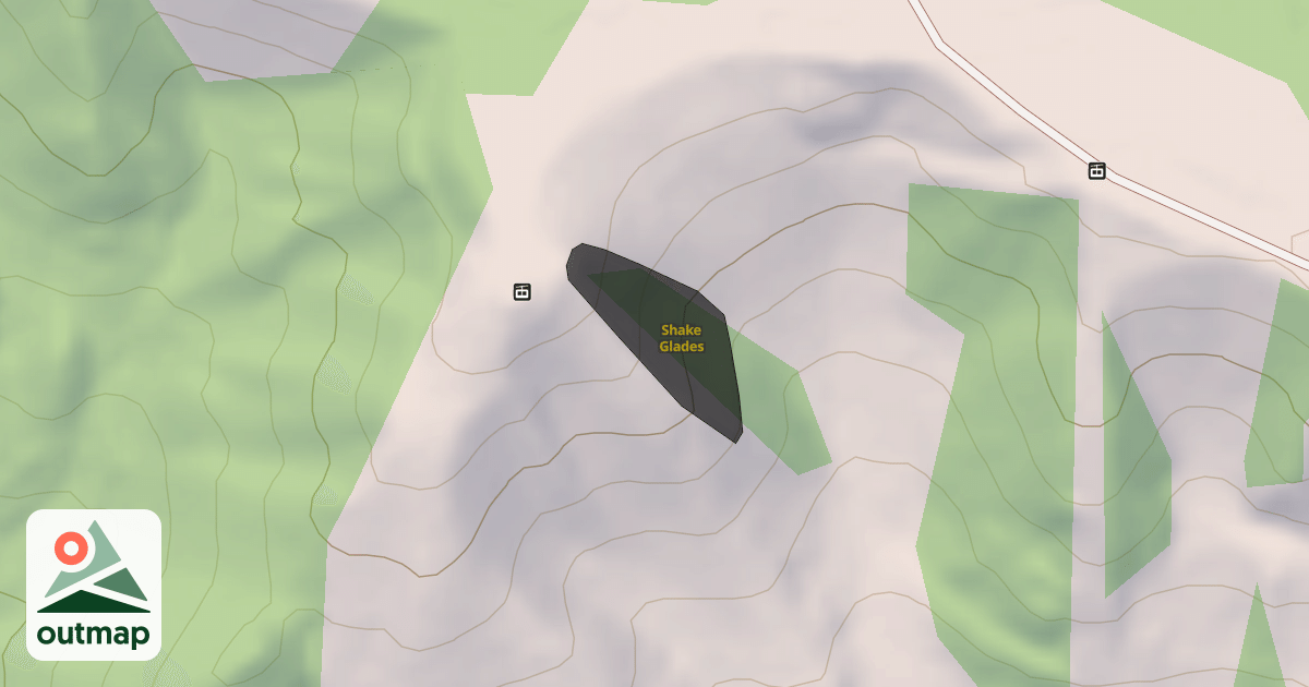 Map of Shake Glades