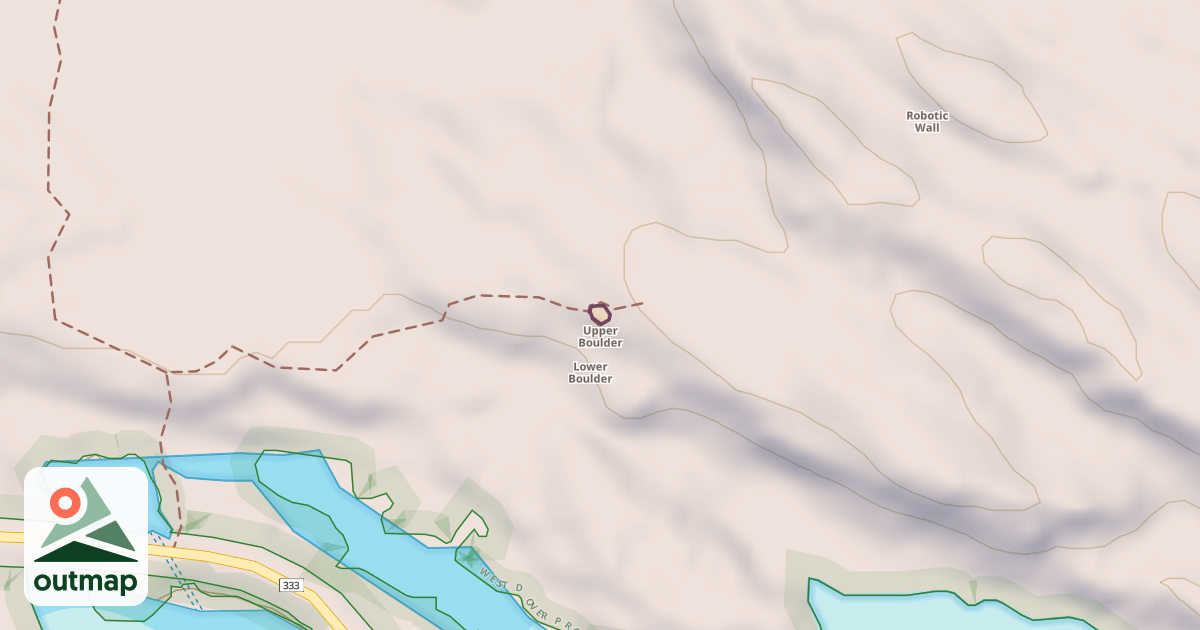 Map of Upper Boulder