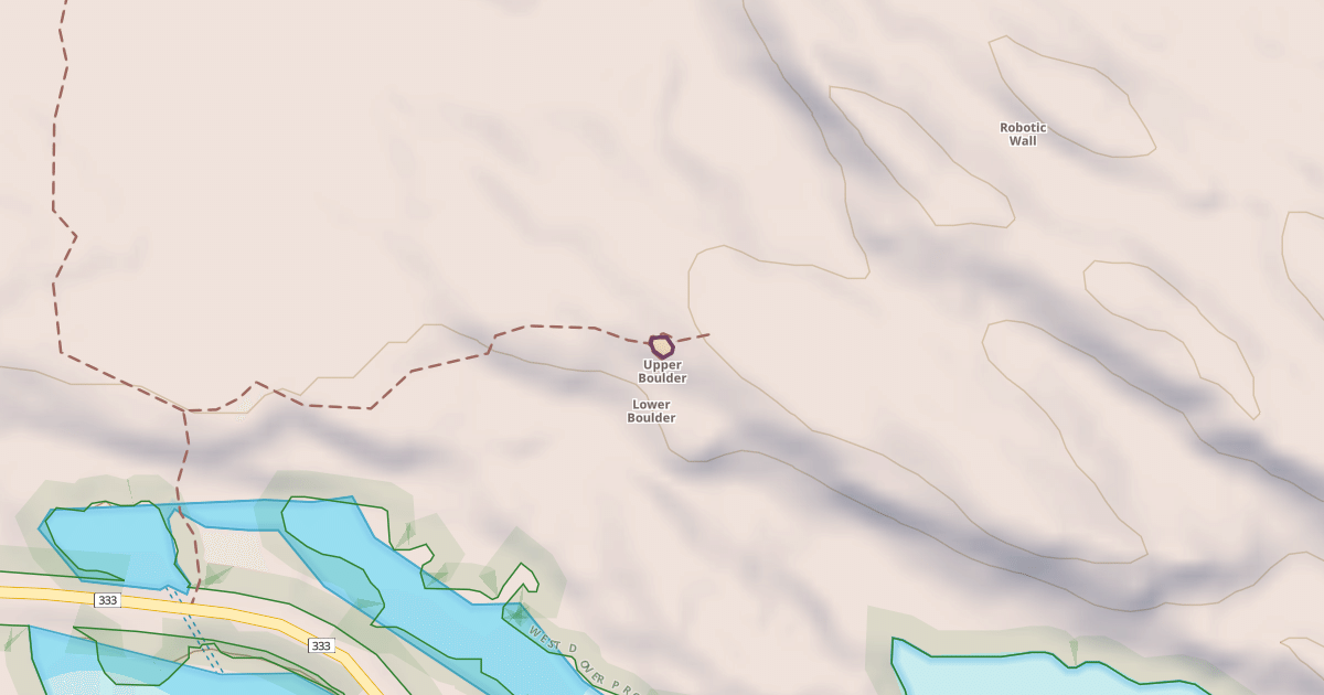 Map preview of Upper Boulder