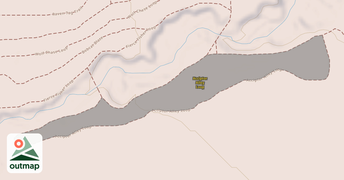 Map of Acciptor Alley Loop