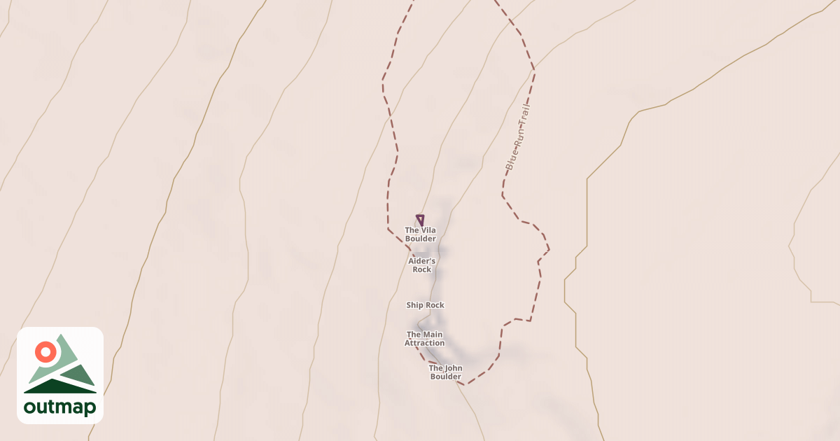 Map of The Vila Boulder