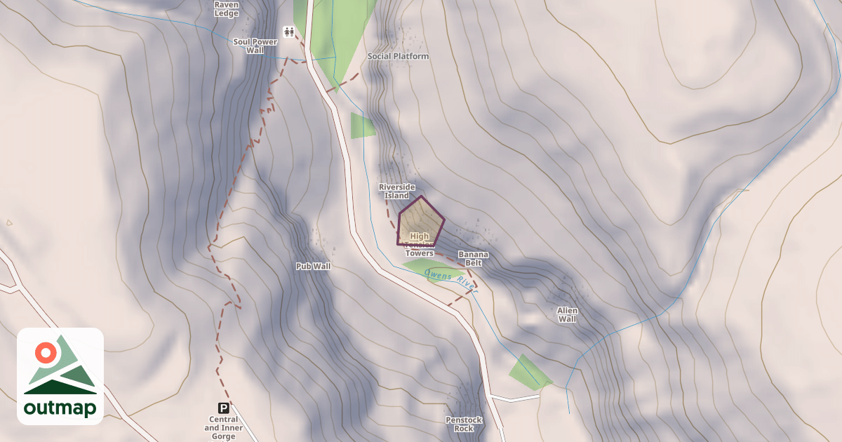 Map of High Tension Towers