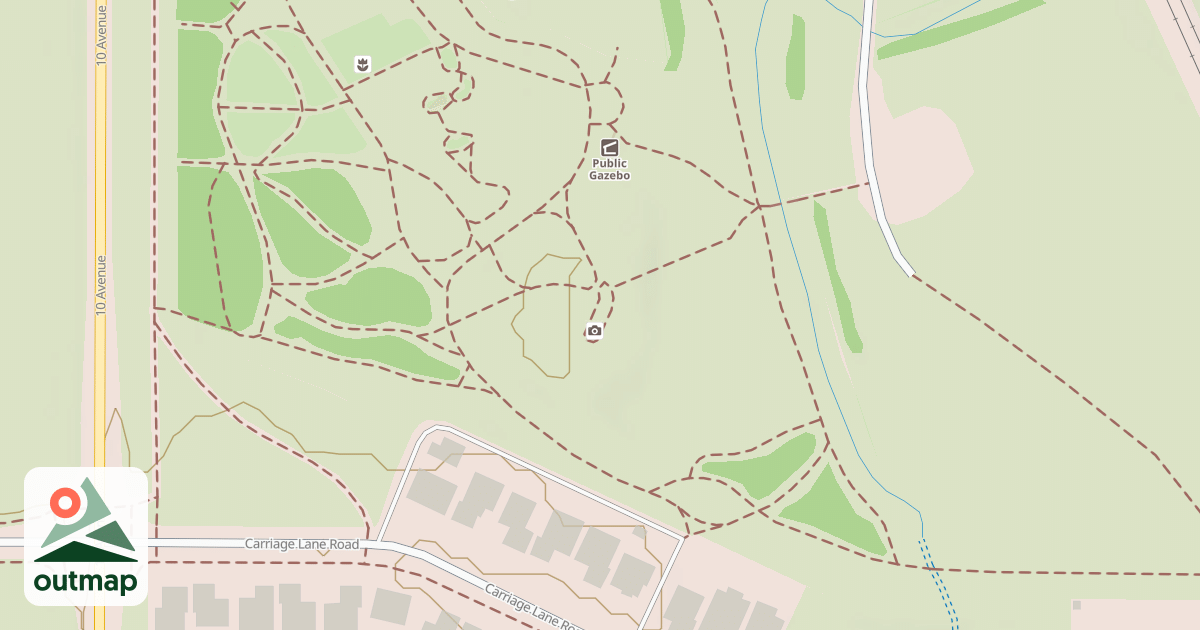 Map of Carstairs Tobogan Hill