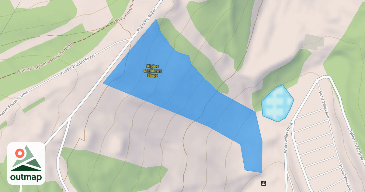 Map of Alpine Meadows Slope