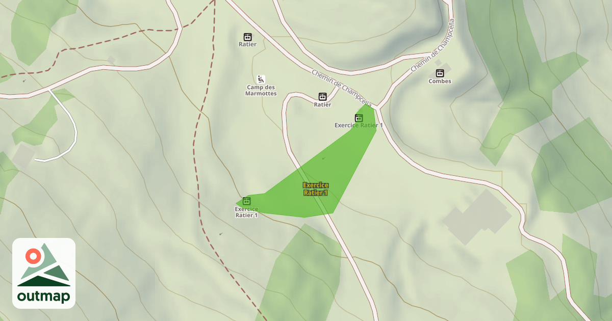 Map of Exercice Ratier 1
