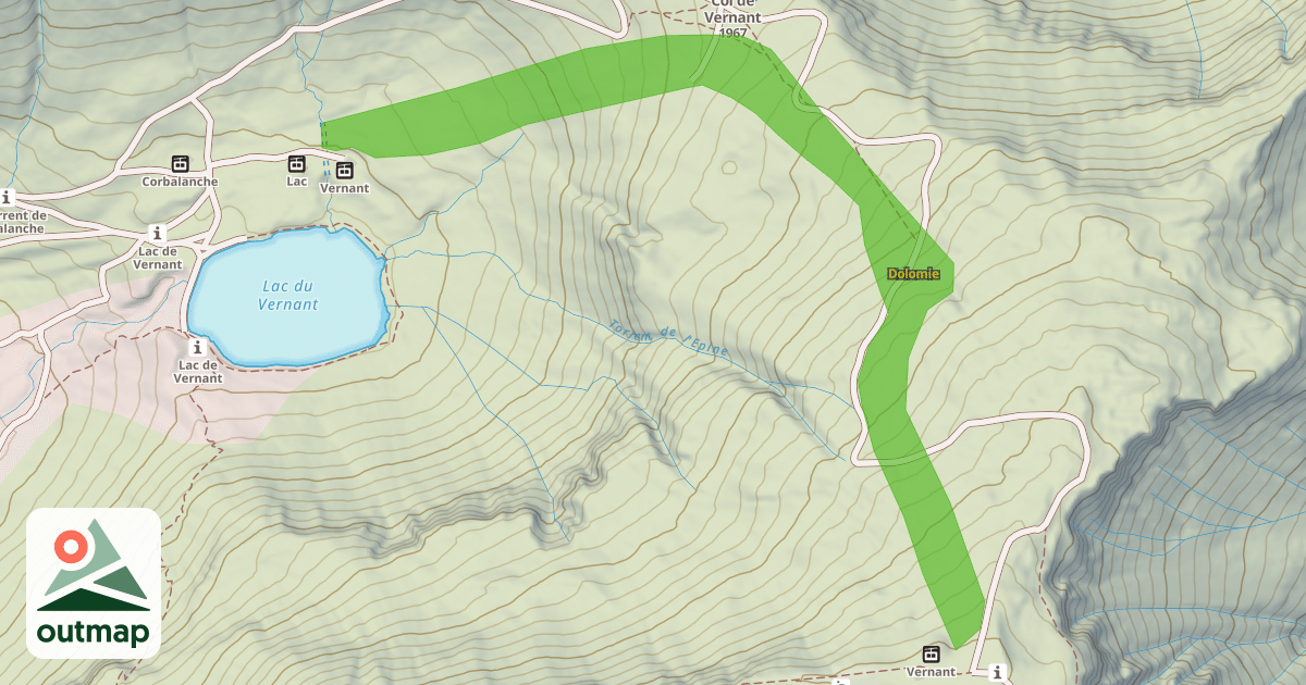 Map of Dolomie