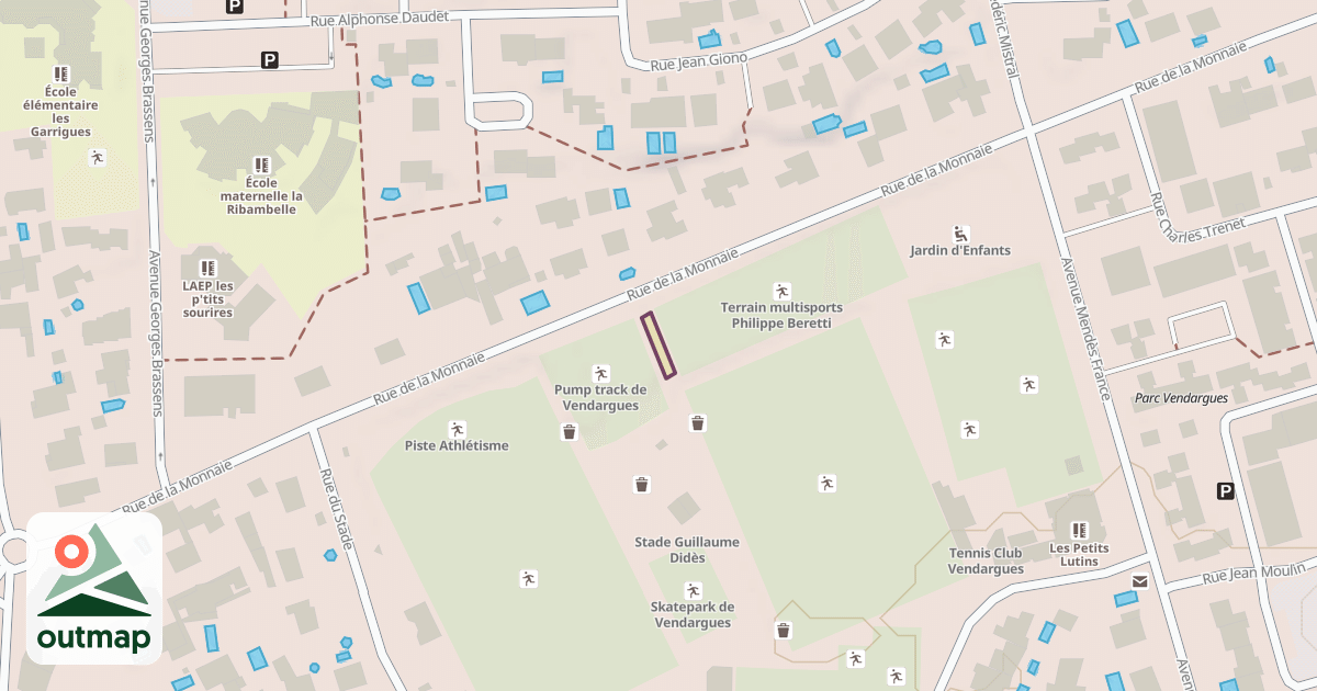 Map of Mur d'escalade