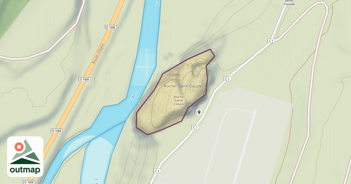 Map of Rocher Saint-Claude