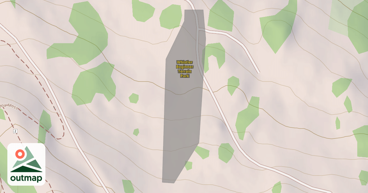 Map of Whistler Beginner Terrain Park
