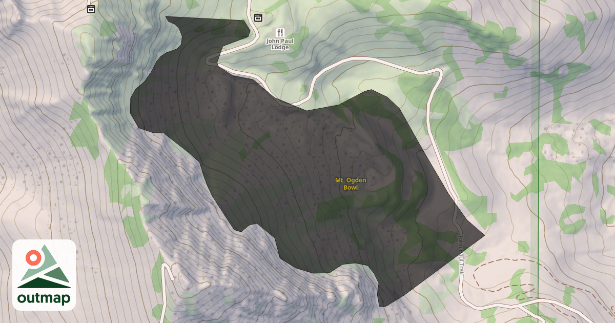 Map of Mt. Ogden Bowl