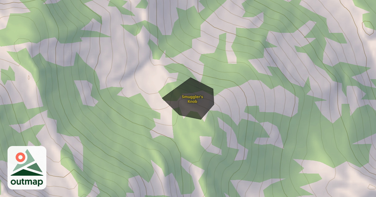 Map of Smuggler's Knob