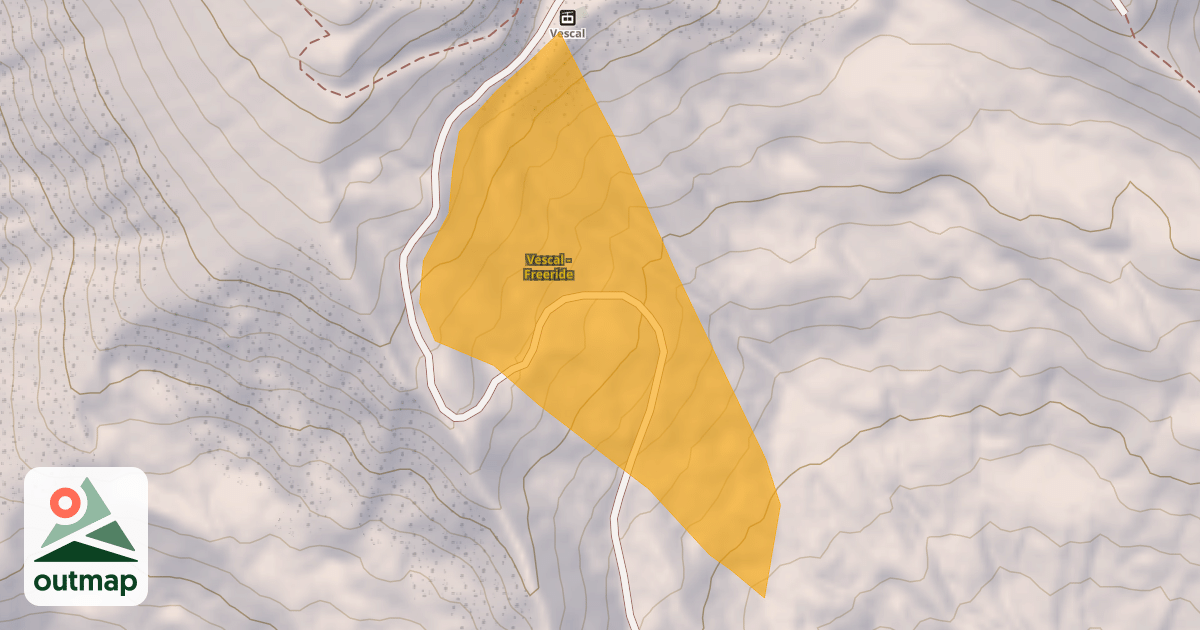 Map of Vescal - Freeride