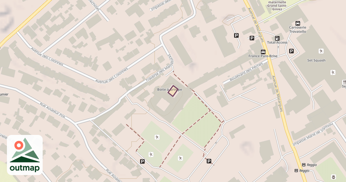 Map of Climbing Wall