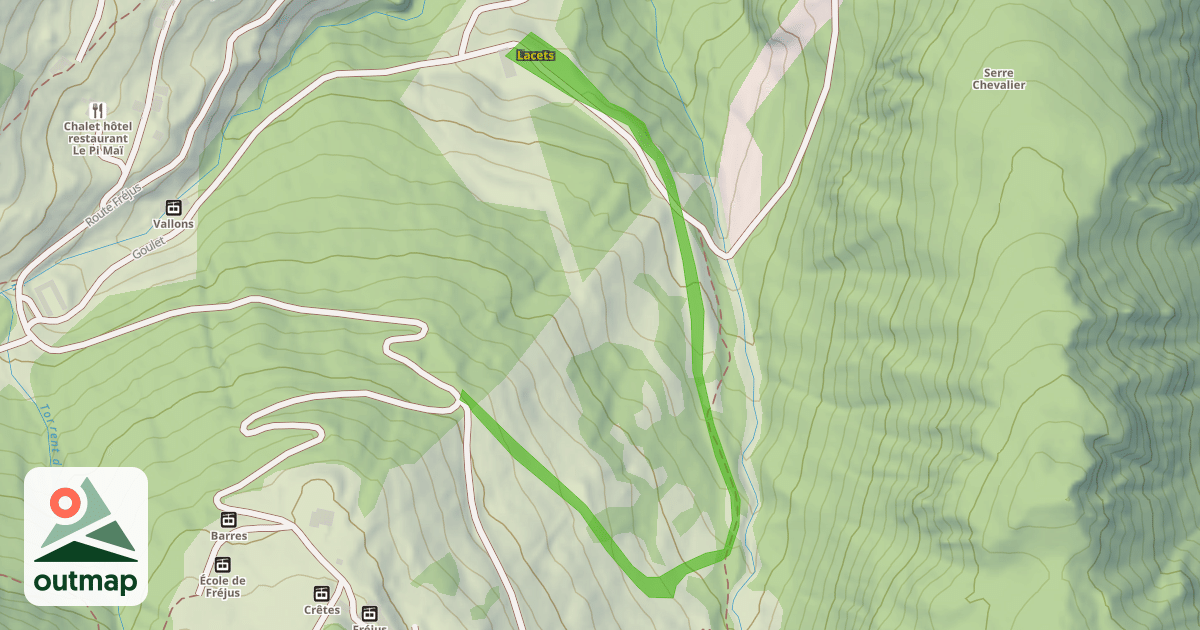 Map of Lacets