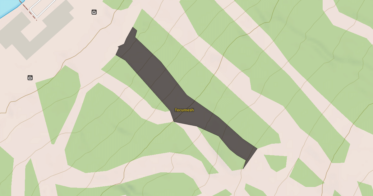 Map preview of Tecumesh
