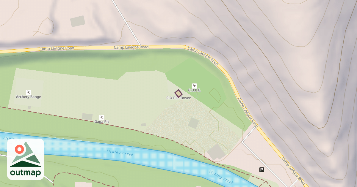 Map of C.O.P.E. Tower