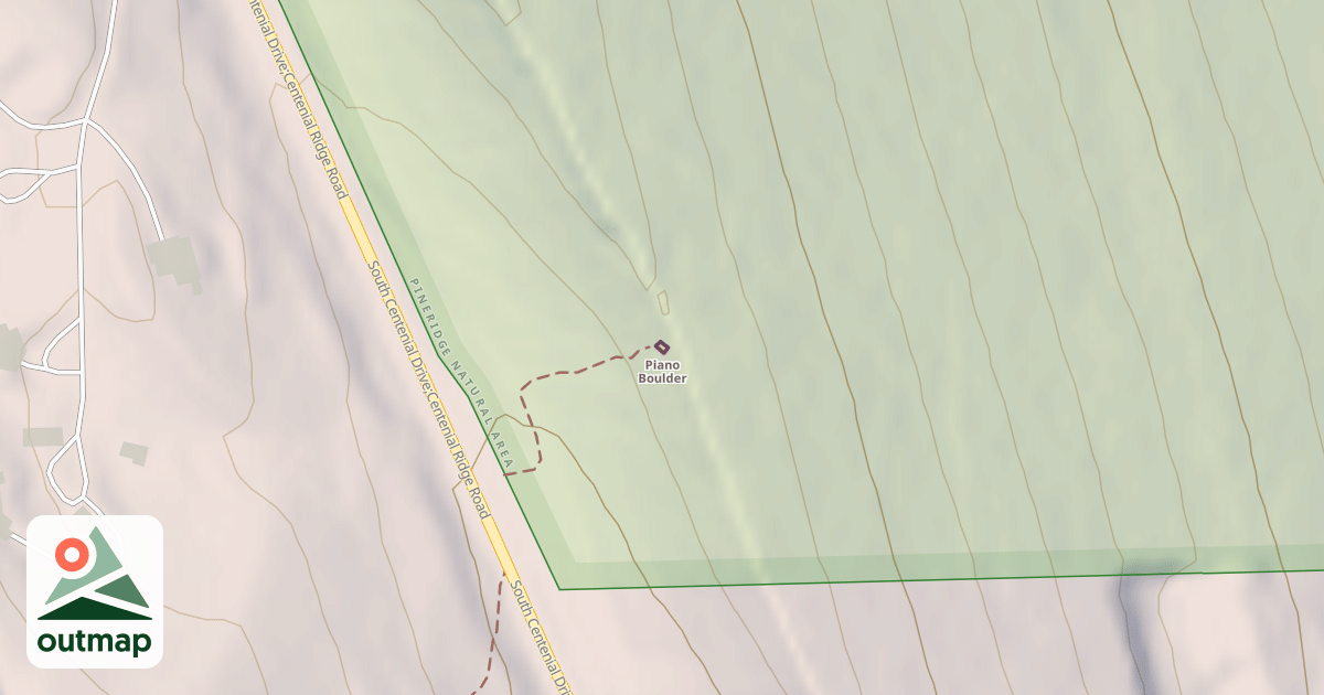 Map of Piano Boulder