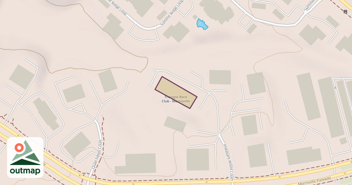 Map of Triangle Rock Club - Morrisville