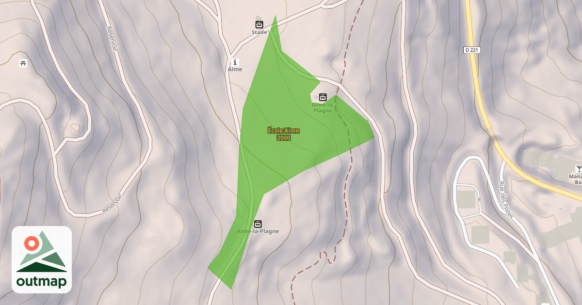 Map of École Aime 2000