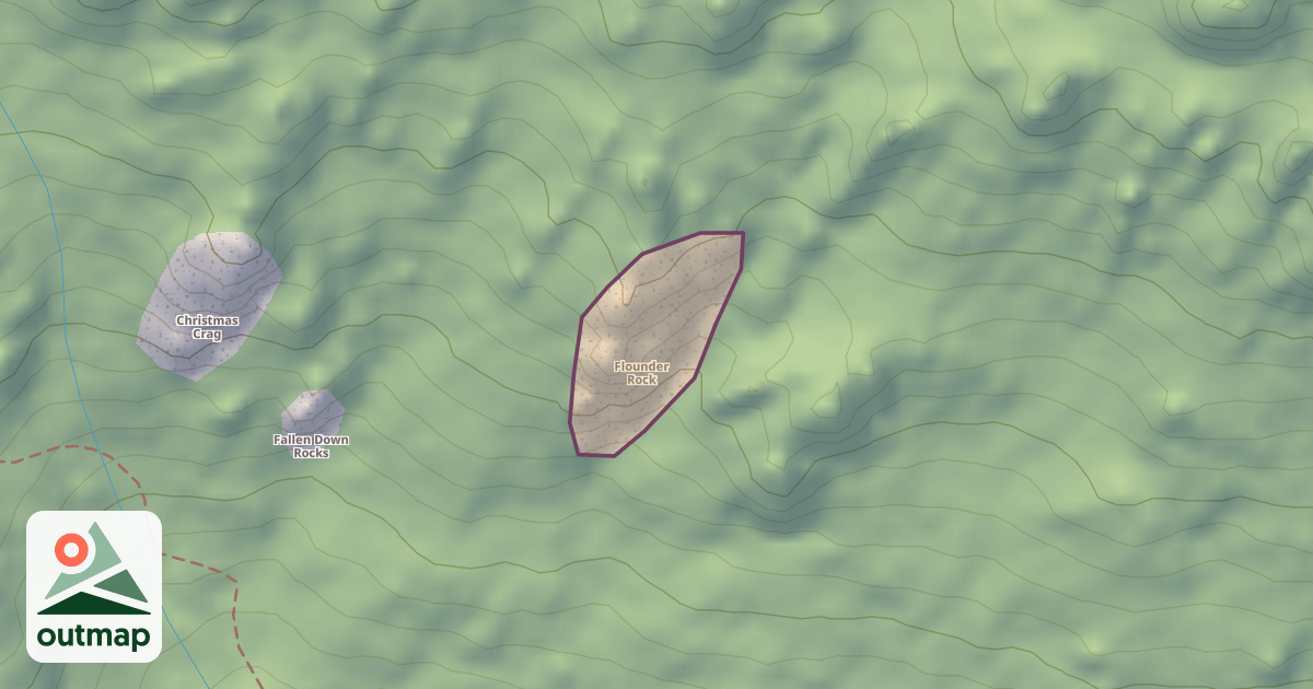 Map of Flounder Rock