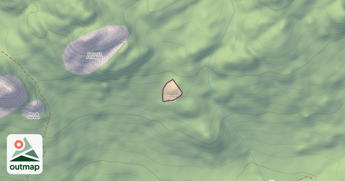 Map of Triangle Rock