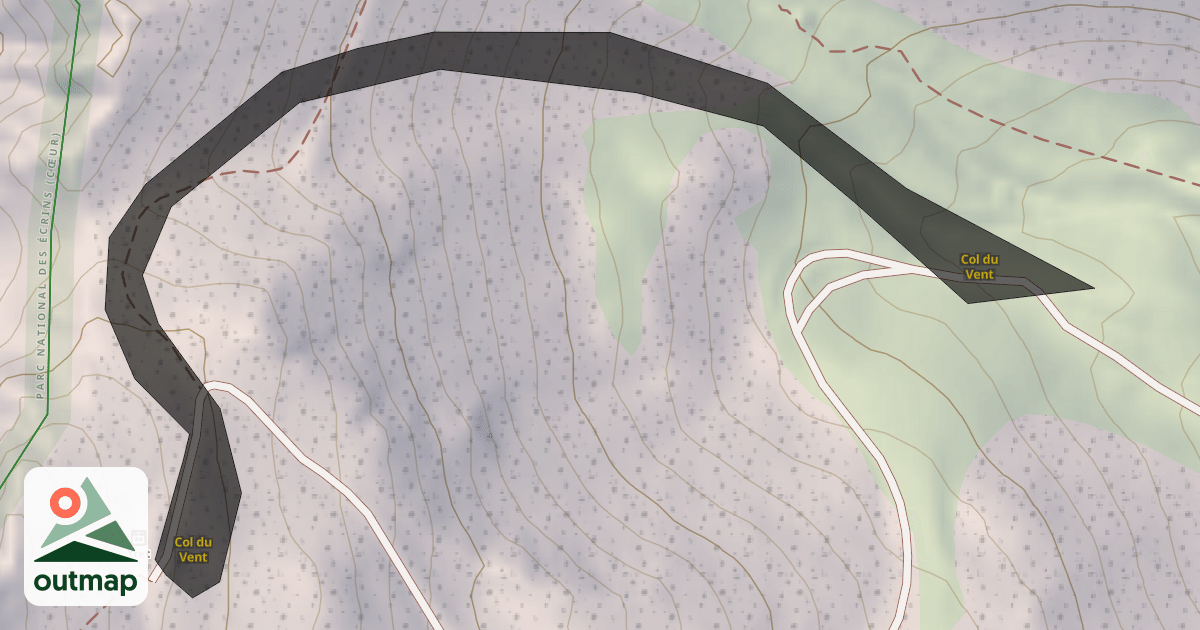 Map of Col du Vent