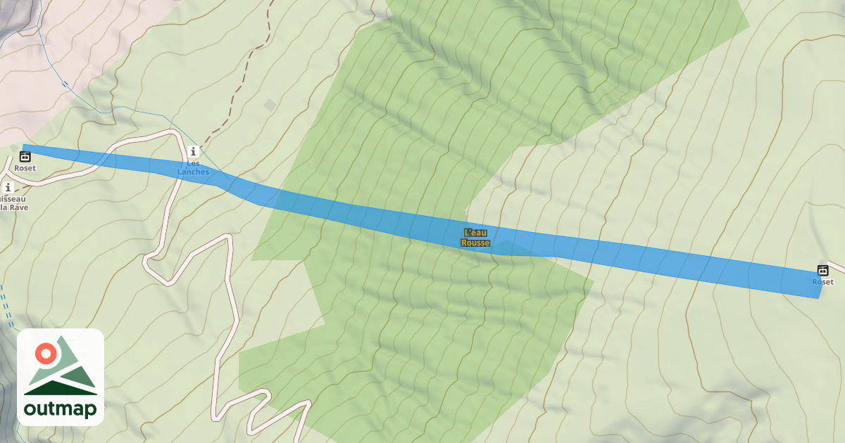 Map of L'eau Rousse