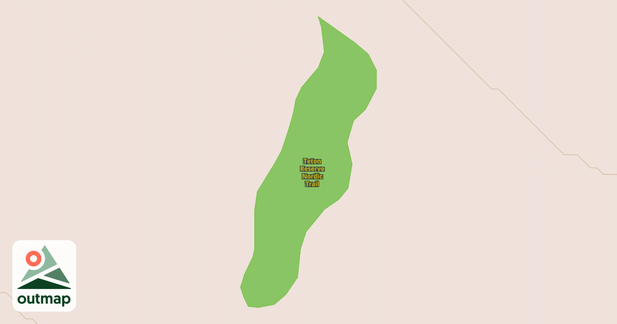 Map of Teton Reserve Nordic Trail
