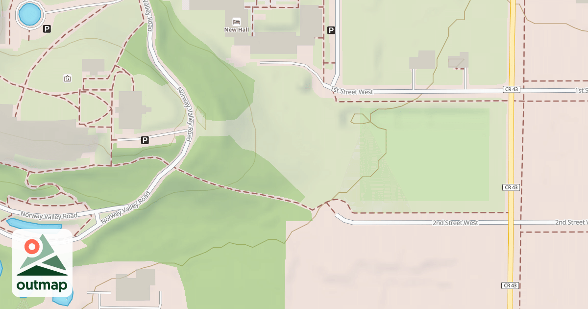 Map of St. Olaf Sledding Hill